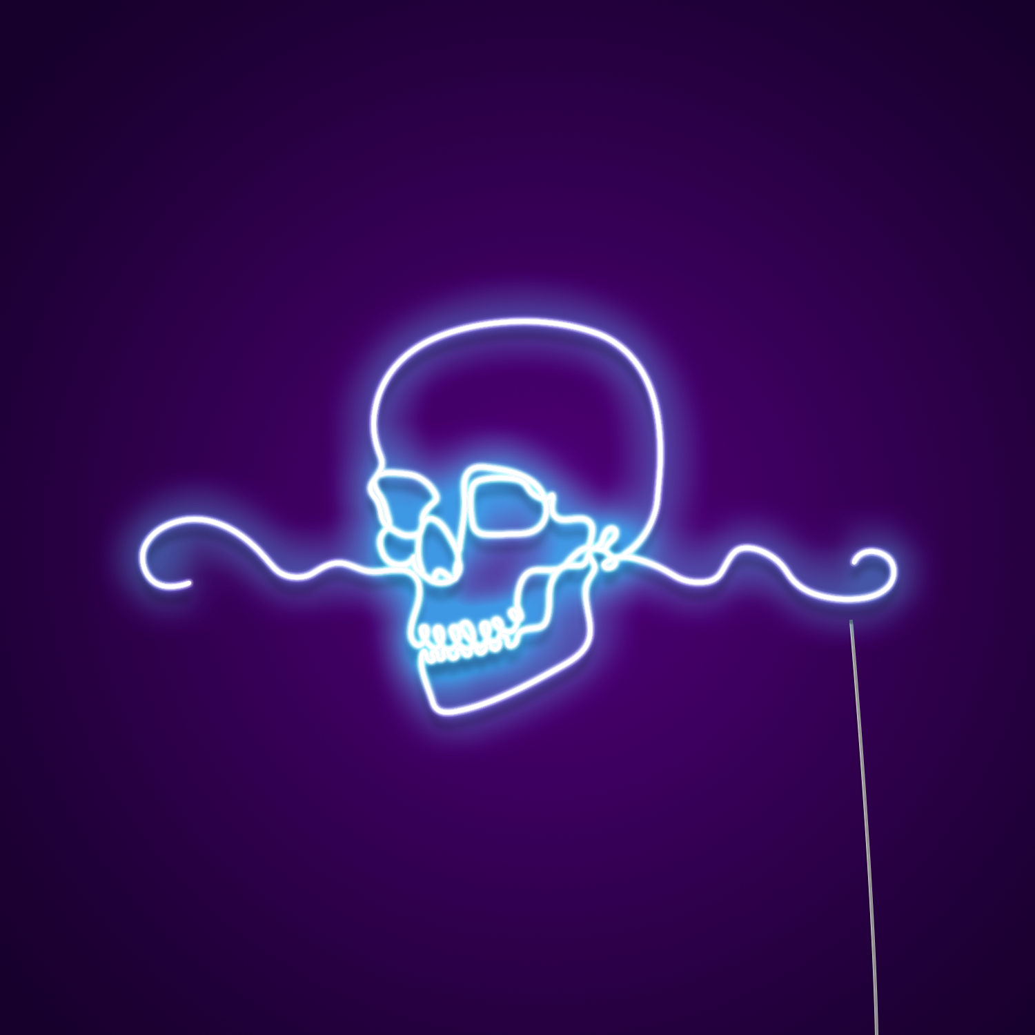 King Skull With Crown Neon Sign - Neonize