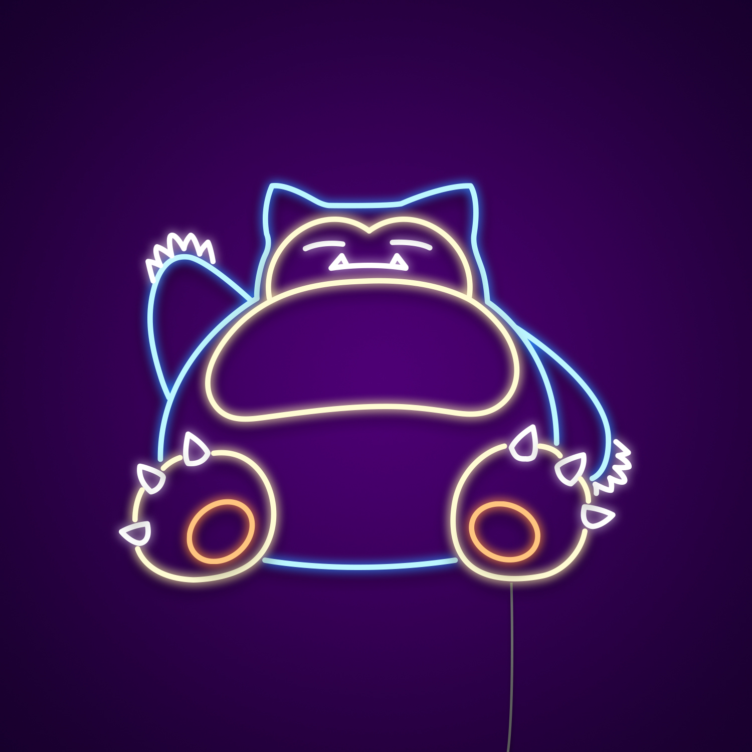 Snorlax Pokemon Neon Sign - Neonize